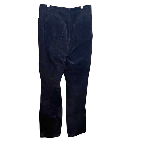 Brandon Thomas Black Suede Leather Pant. 10 - Picture 4 of 4